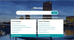 Desktop Screenshot of milwaukee.gov